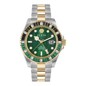 Philipp Plein GMT-I Challenger Baguettes Bracelet Watch Two Tone Mens